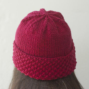 Diamond Pattern Knit Hat