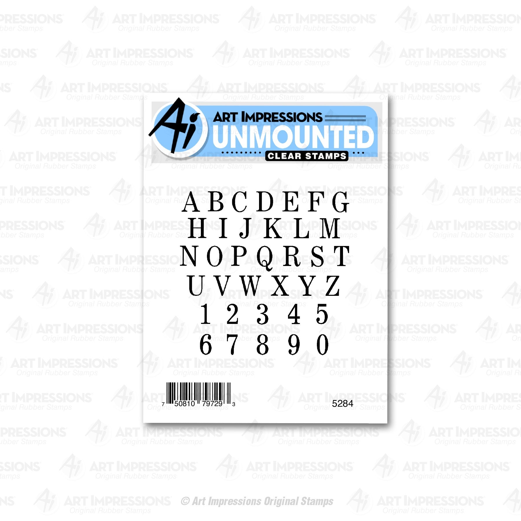 Art Impressions Basics Clear Stamp - Small Alphabet