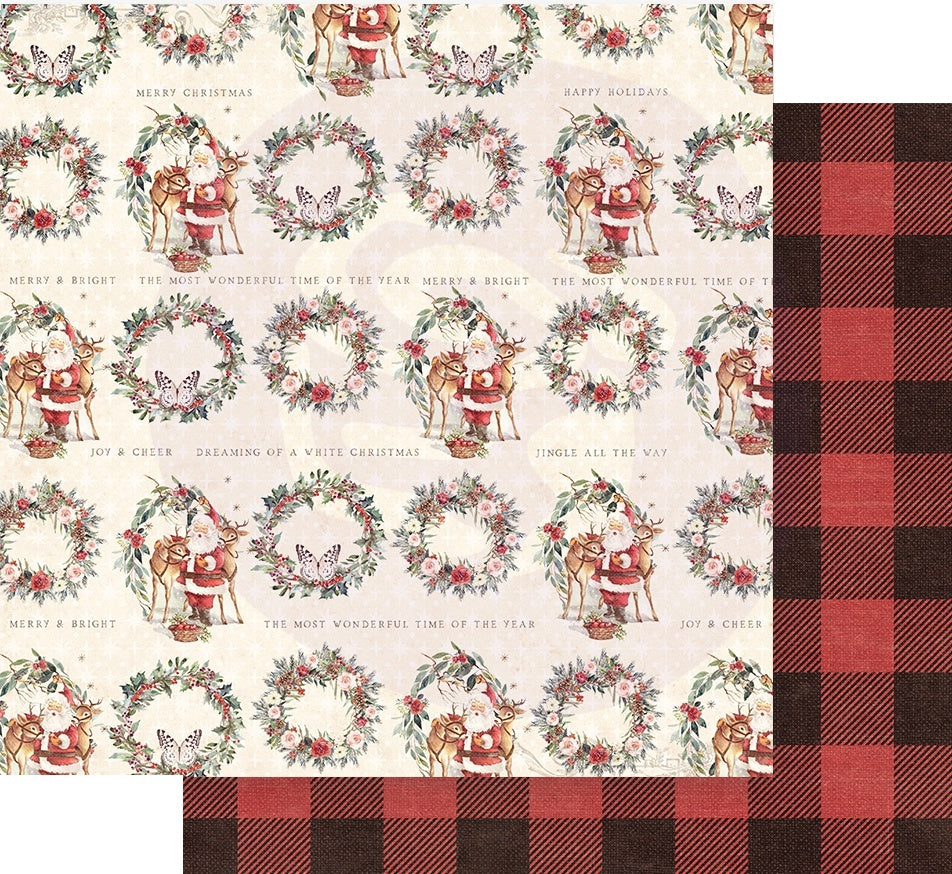 Prima Marketing Christmas In The Country Double-Sided Cardstock 12"X12" 10/Pkg - Most Wonderful Time Of The Year