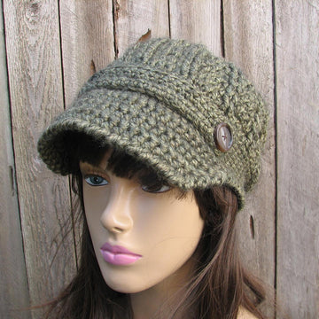 Crochet newsboy hat