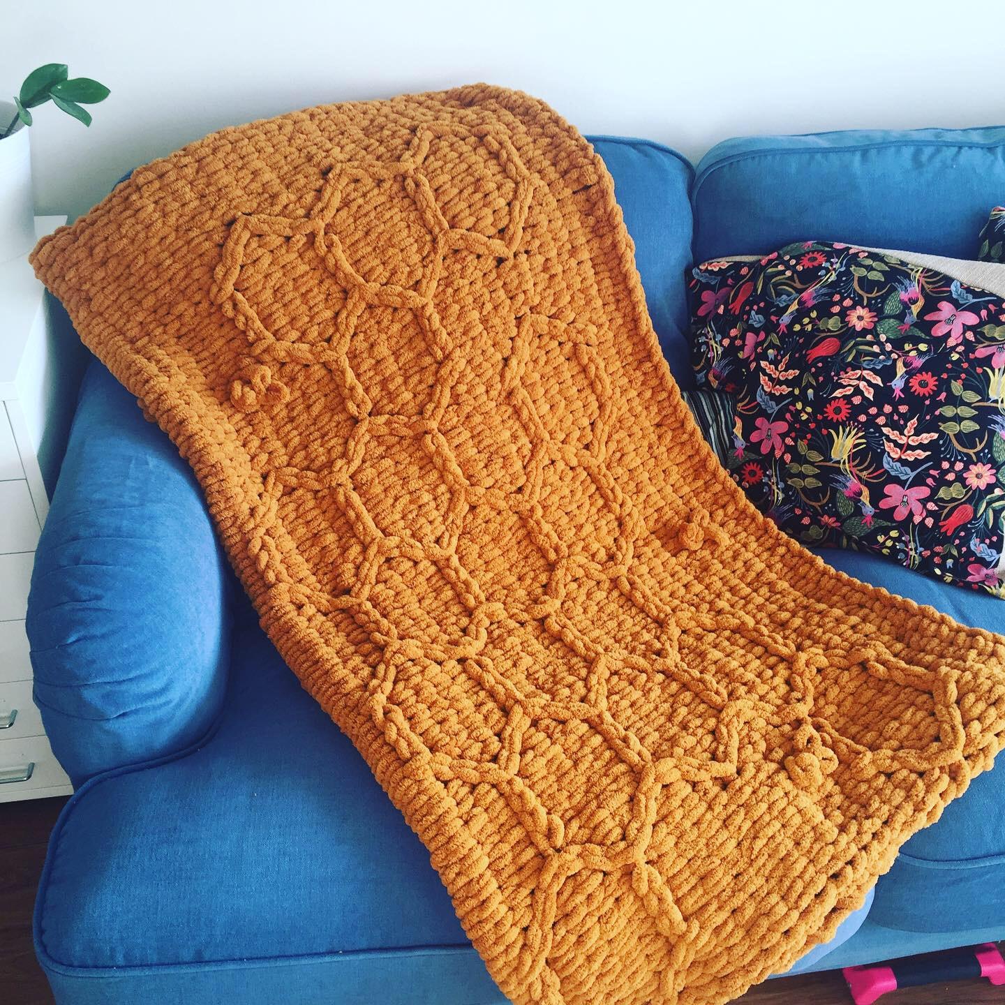 Hexagon Honeycomb Bee Blanket