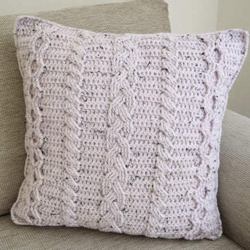Cosy with Crochet Cables Cushion