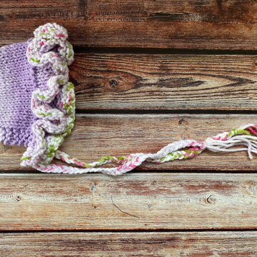 Chunky Baby Bonnet with Frill