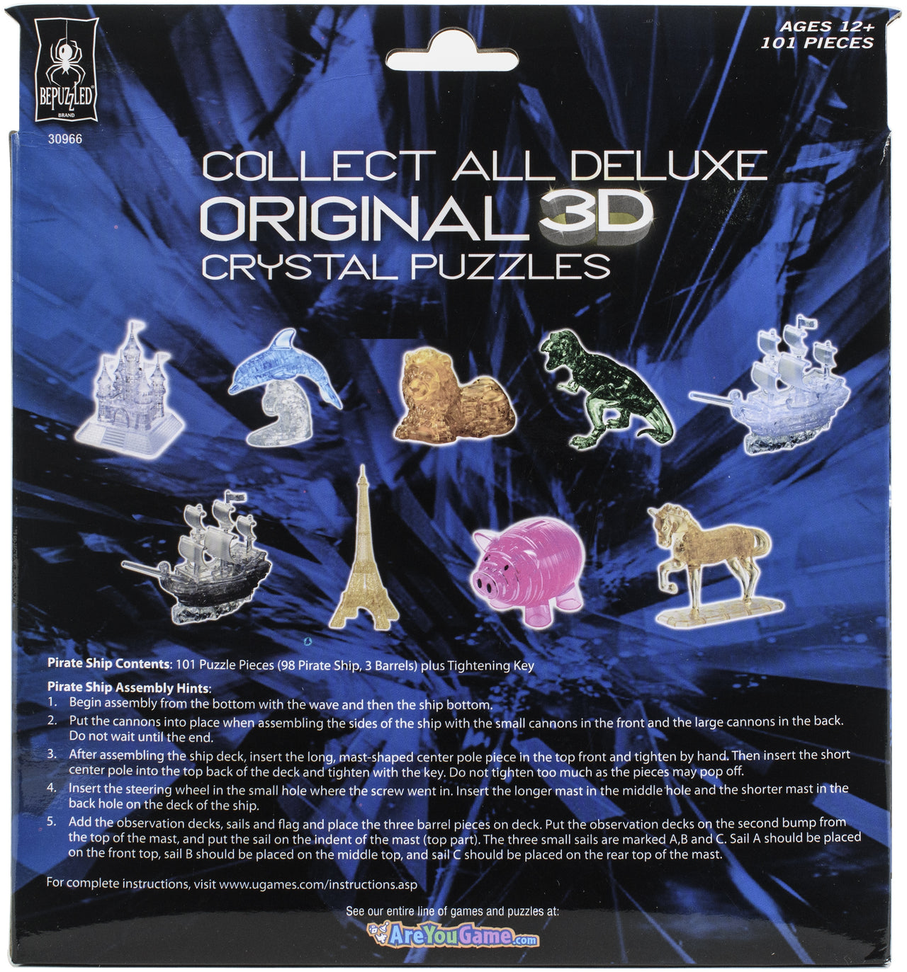 University Games 3-D Licensed Crystal Puzzle - Pirate Ship