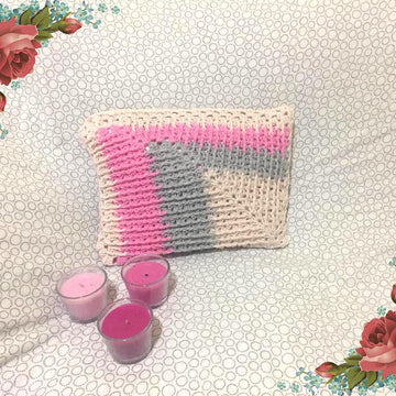 Mosaic Mitered Granny Pillow