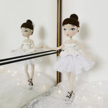 Clara the Ballerina in White Tutu