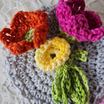 Framed Flower Brooches