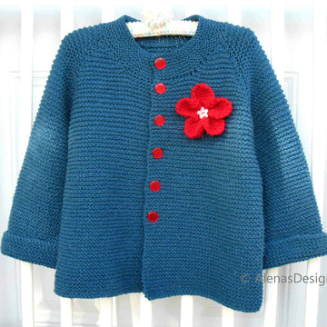 Children’s Cardigan with Embellishments
