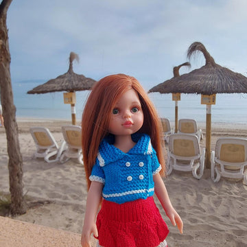12-inch Dolls Shirt und Skirt