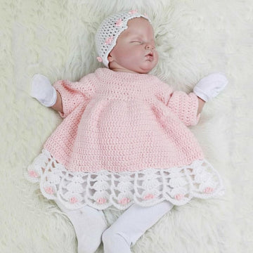 Lilac Hooded Baby Jacket Pattern #158