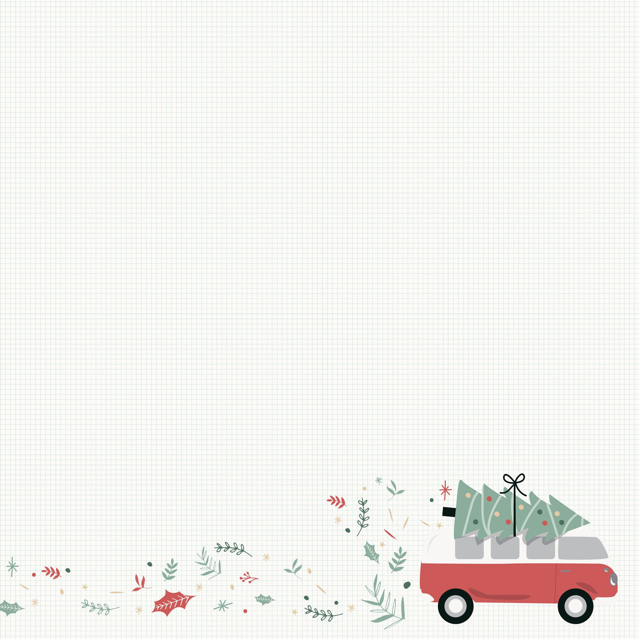 Kaisercraft Peppermint Kisses Double-Sided Cardstock 12"X12" 10/Pkg - Combi Christmas