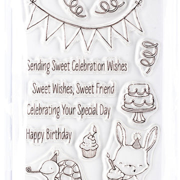 My Favorite Things Stacey Yacula Stamps 4"X8" - Sending Sweet Celebration Wishes