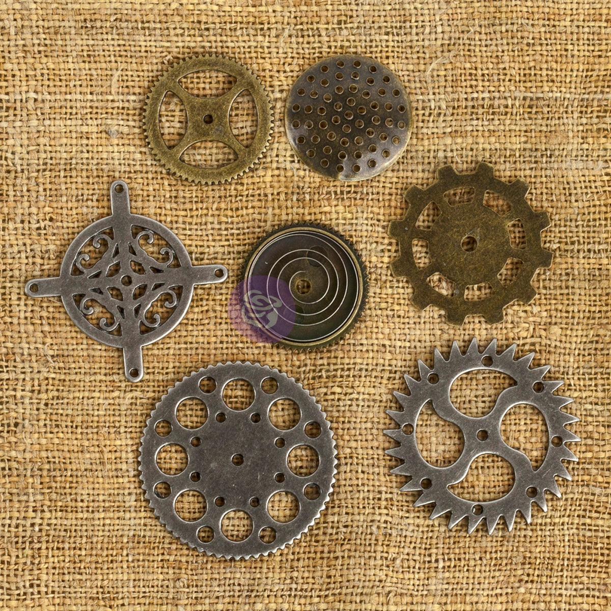 Prima Marketing Mechanicals Metal Embellishments - Gears 7/Pkg