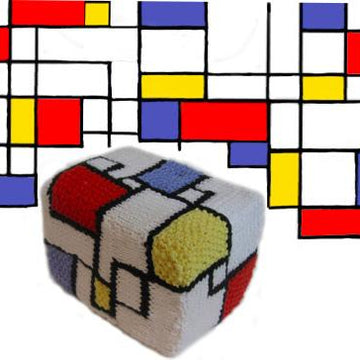 Mondrian Cuboid Tea Cozy