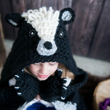 Hooded Woodland Skunk Blanket