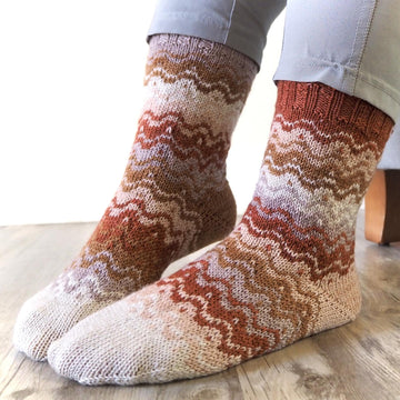 Painted Waves Socks
