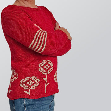 Intarsia sweater Jule
