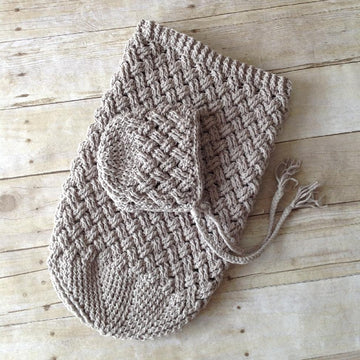 Diagonal Weave Baby Cocoon