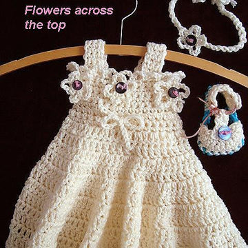 555, Girl's Sundress or Jumper, Picot Edge with Straps