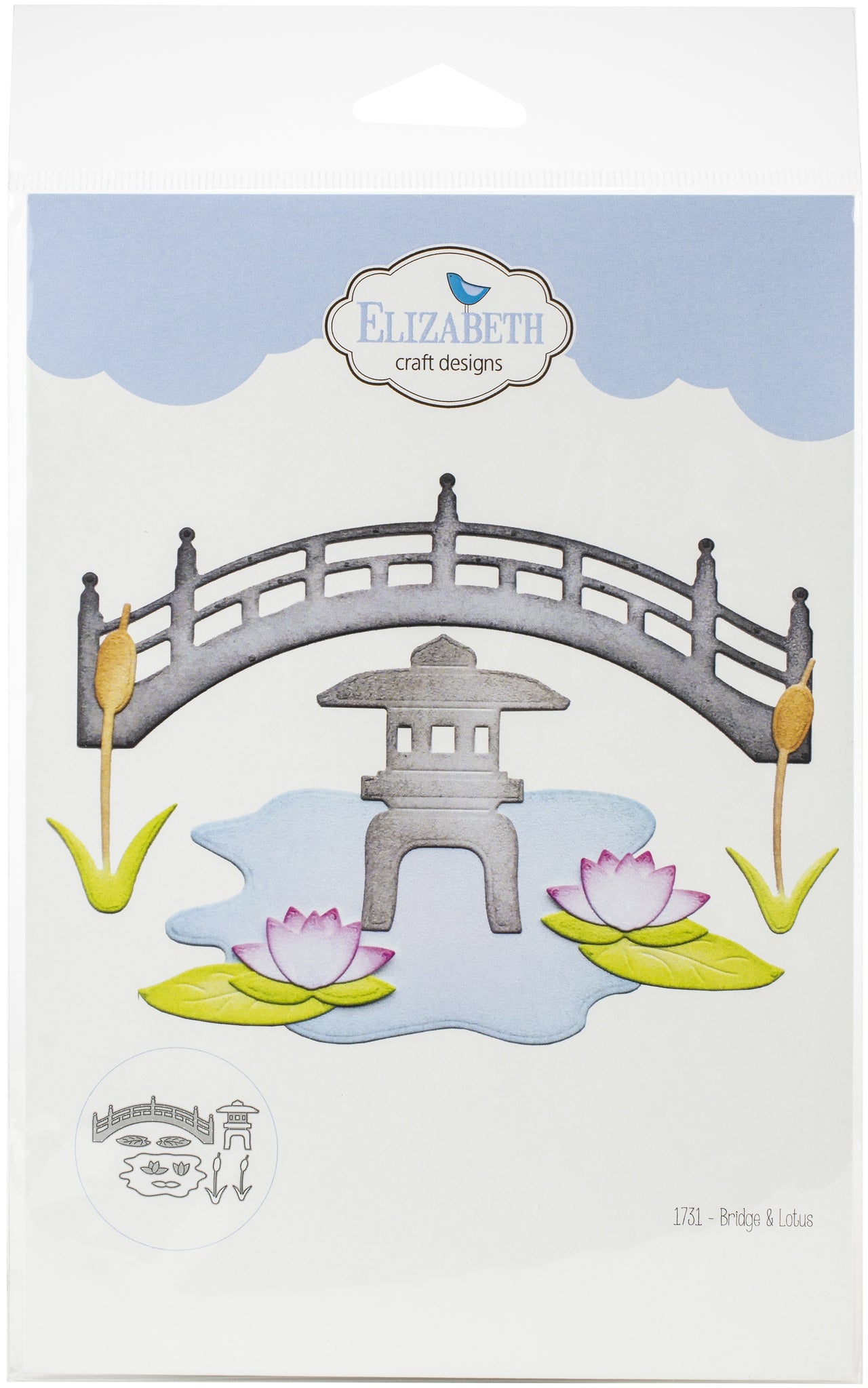 Elizabeth Craft Designs Elizabeth Craft Metal Die - Bridge & Lotus