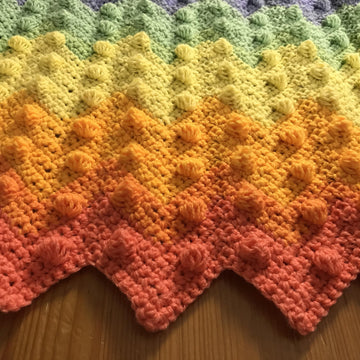 EASY Ripple & Bobbles Baby Blanket