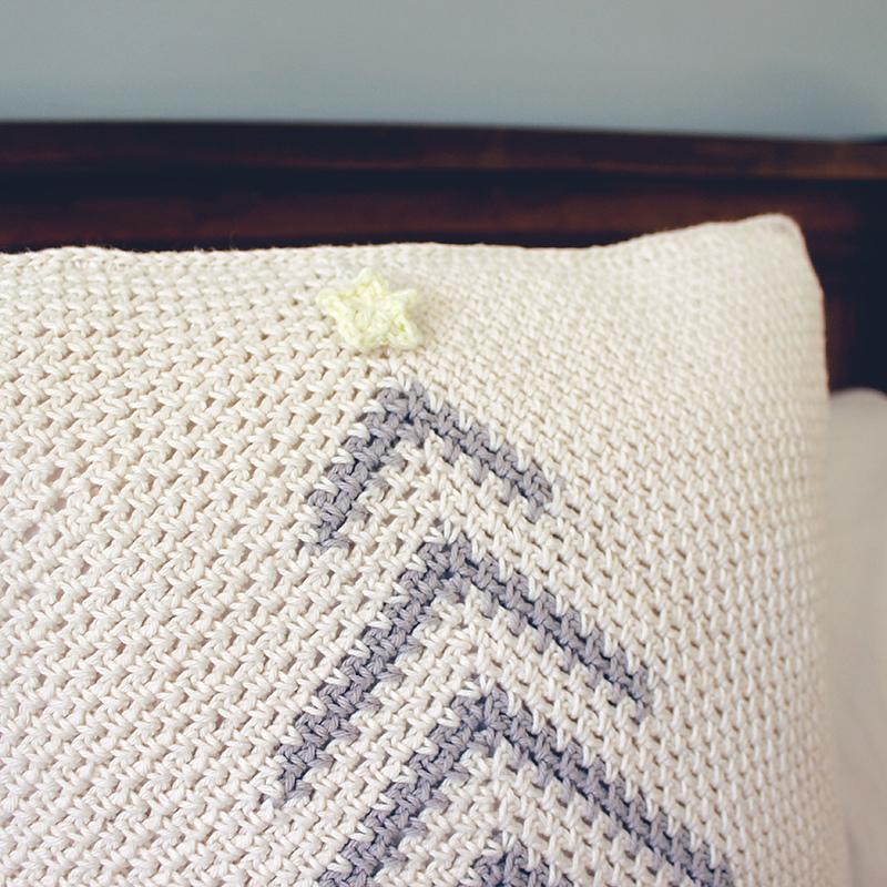 Modern Christmas Tree Pillow