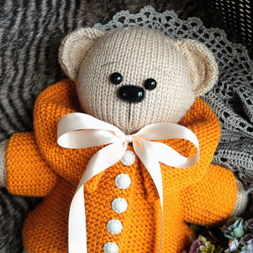 Teddy Bear Toy Animal Pattern Knitted Bear
