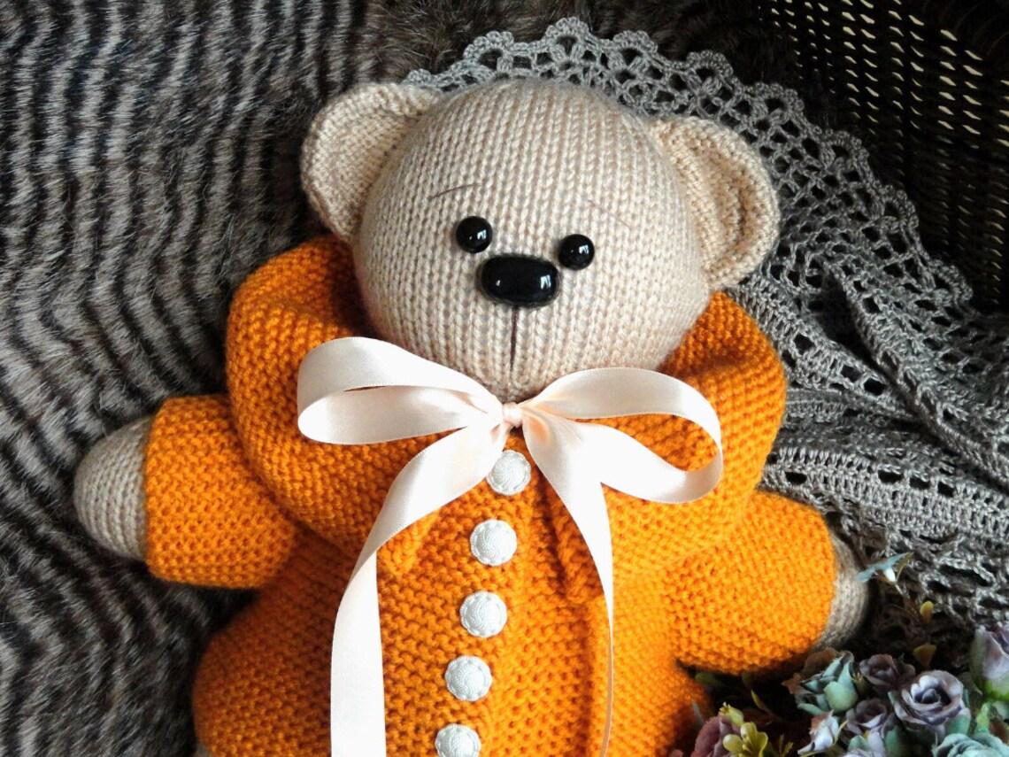 Teddy Bear Toy Animal Pattern Knitted Bear