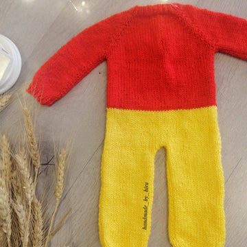 Honey Bear Romper Knitting Pattern