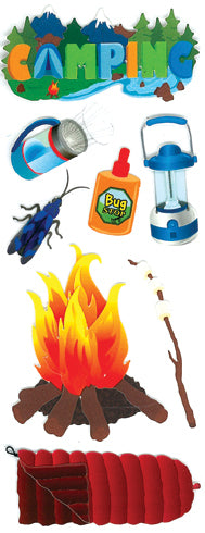 Jolees Touch Of Jolee's Dimensional Stickers - Camping