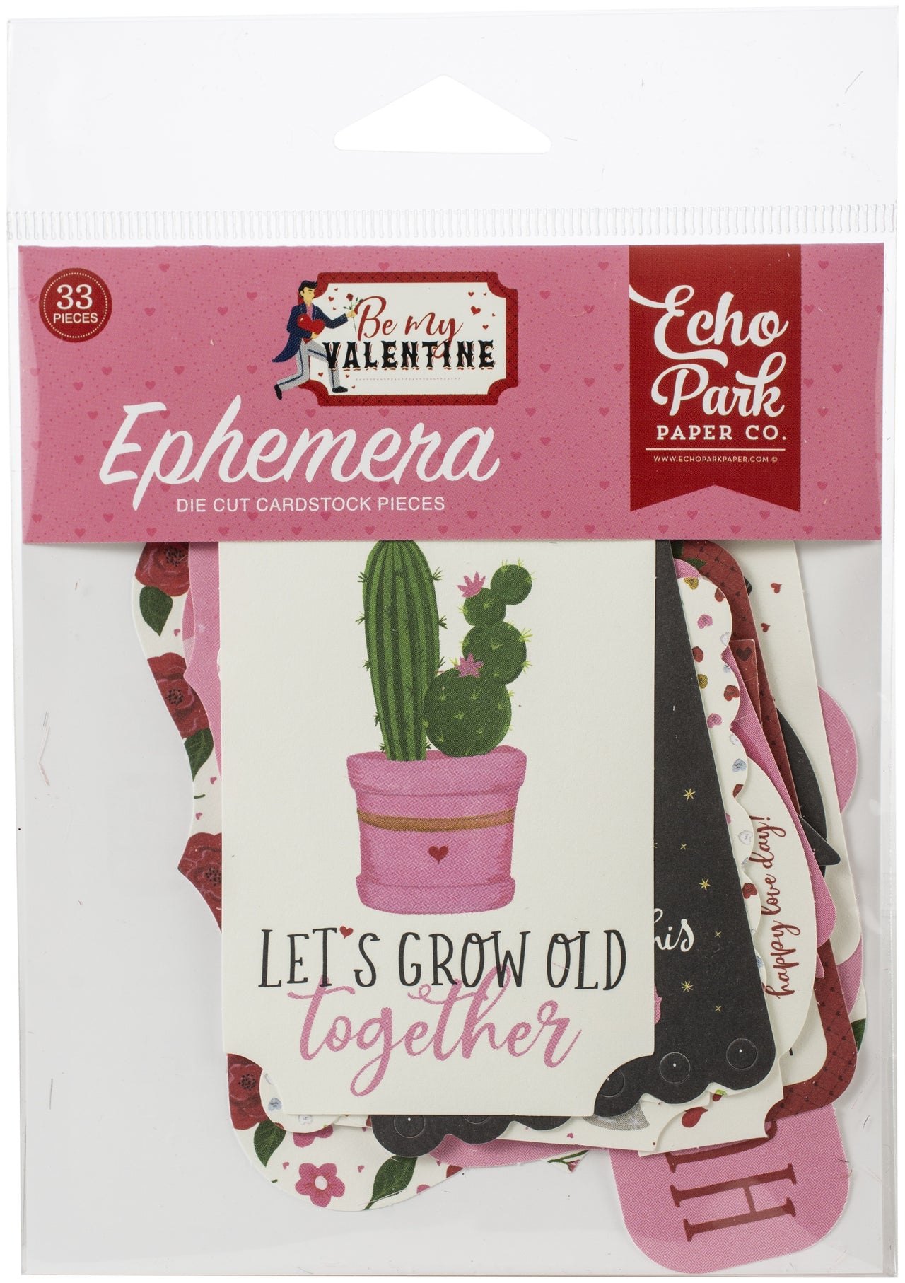 Echo Park Paper Echo Park Cardstock Ephemera 33/Pkg - Icons, Be My Valentine