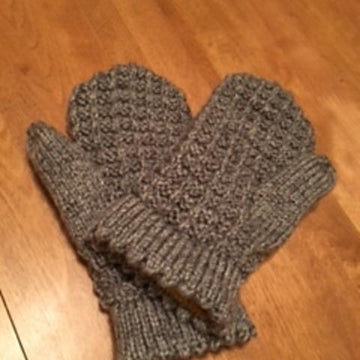 Honey Lined Waffle Mittens
