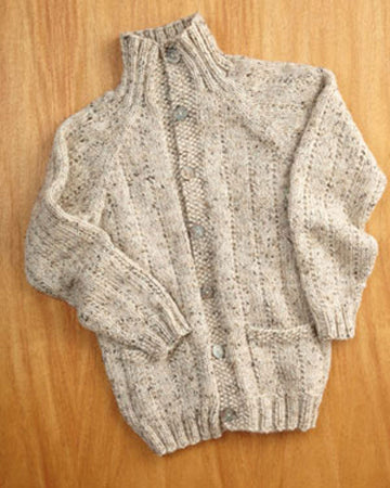 Father's Day Cardigan in Lion Brand Alpine Wool - L0144AD