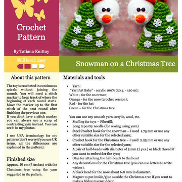 281 Snowman on a Christmas Tree