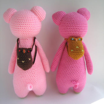 Pig with Owl Backpack Crochet Amigurumi Pattern