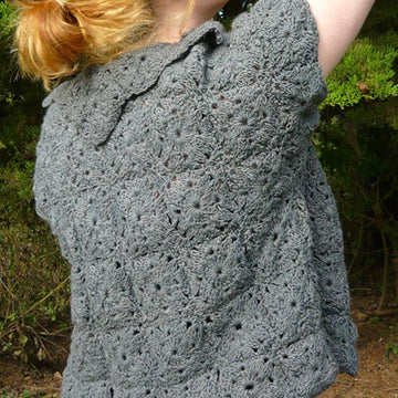 Dorothy Short Sleeved Crochet Cardi