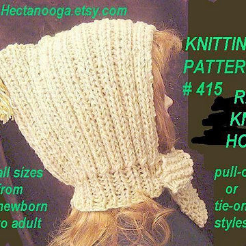 415 RIB KNIT HOOD