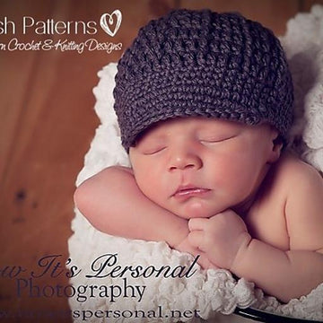 Ribbed Newsboy Visor Hat Crochet Pattern 108