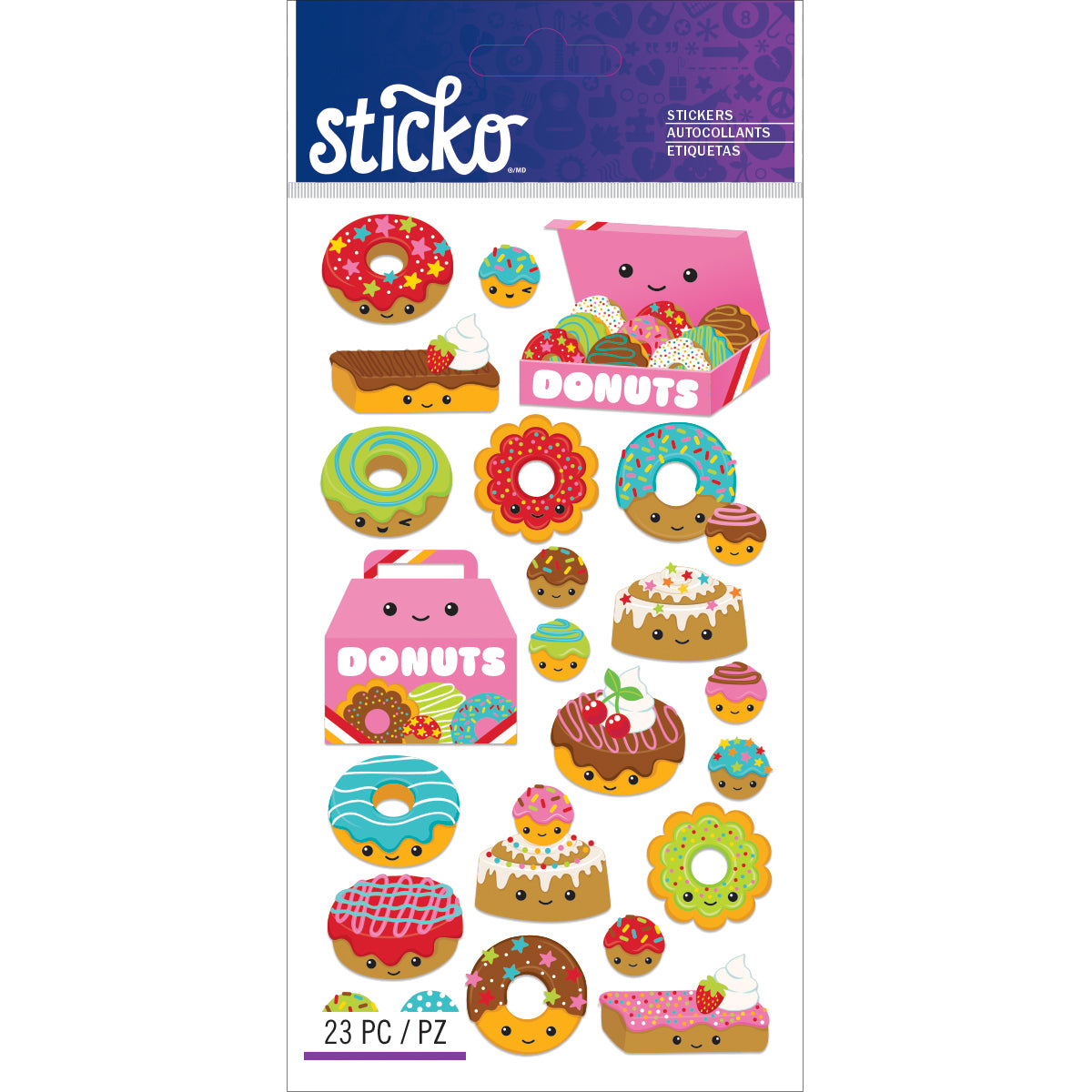 Sticko Stickers - Donut Characters