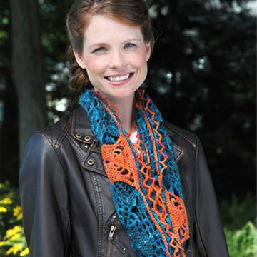 508 Kassar Cowl - Crochet Pattern for Women in Valley Yarns BFL Fingering Hand Dyed