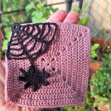 Spider web granny square