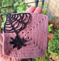 Spider web granny square