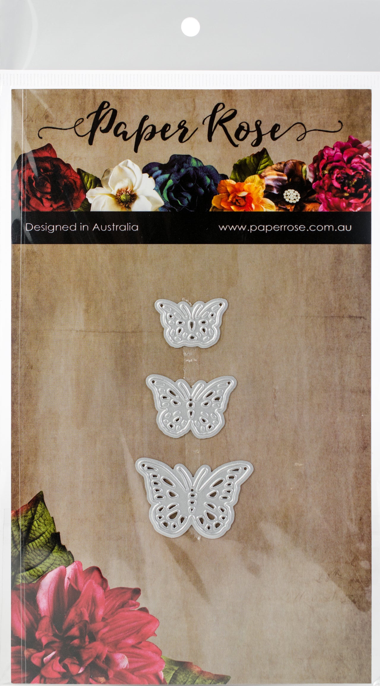 Paper Rose Dies - Fancy Butterflies