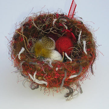 Felted Woolly Nest & Eggs