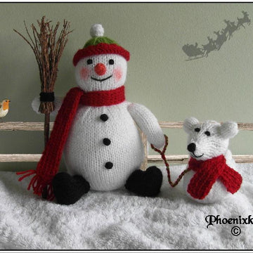 Snowman and Snowdog