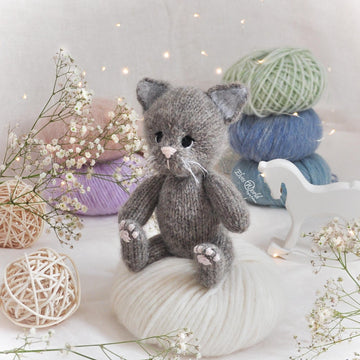 Knitted Kitten, In the round Pattern