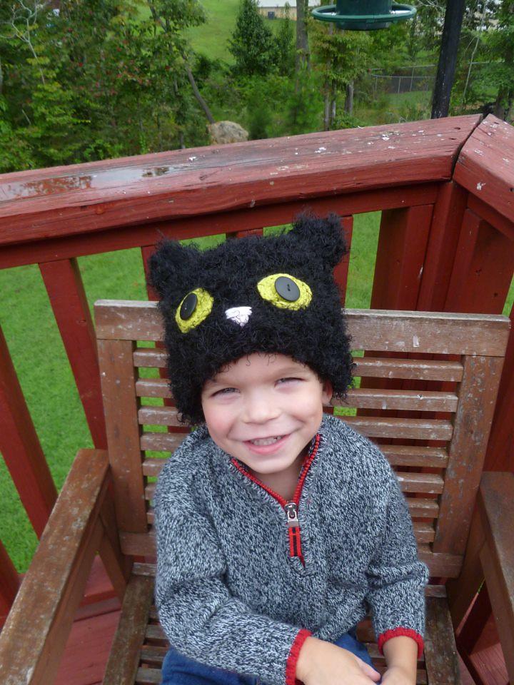 Black Kitty Cat Hat