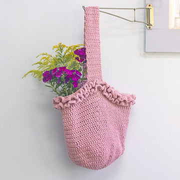 Ruffled Market Tote Bag