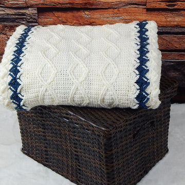 Cabled Wheel Throw