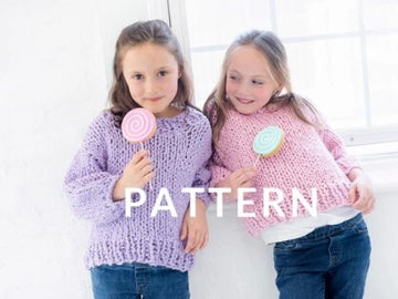 Mini Sweater in Loopy Mango Big Cotton - Downloadable PDF